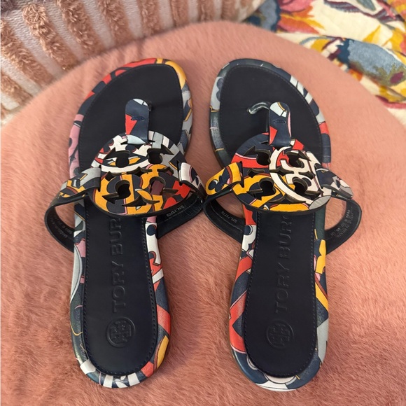 Tory Burch Colorful Patterned Sandals - Picture 1 of 4